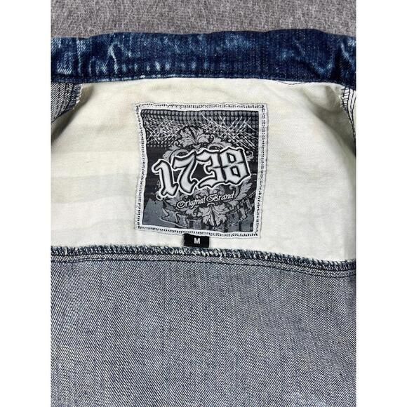 Vintage 1738 Original Brand American Flag Denim Jacket Sz‎ Medium - Picture 7 of 7